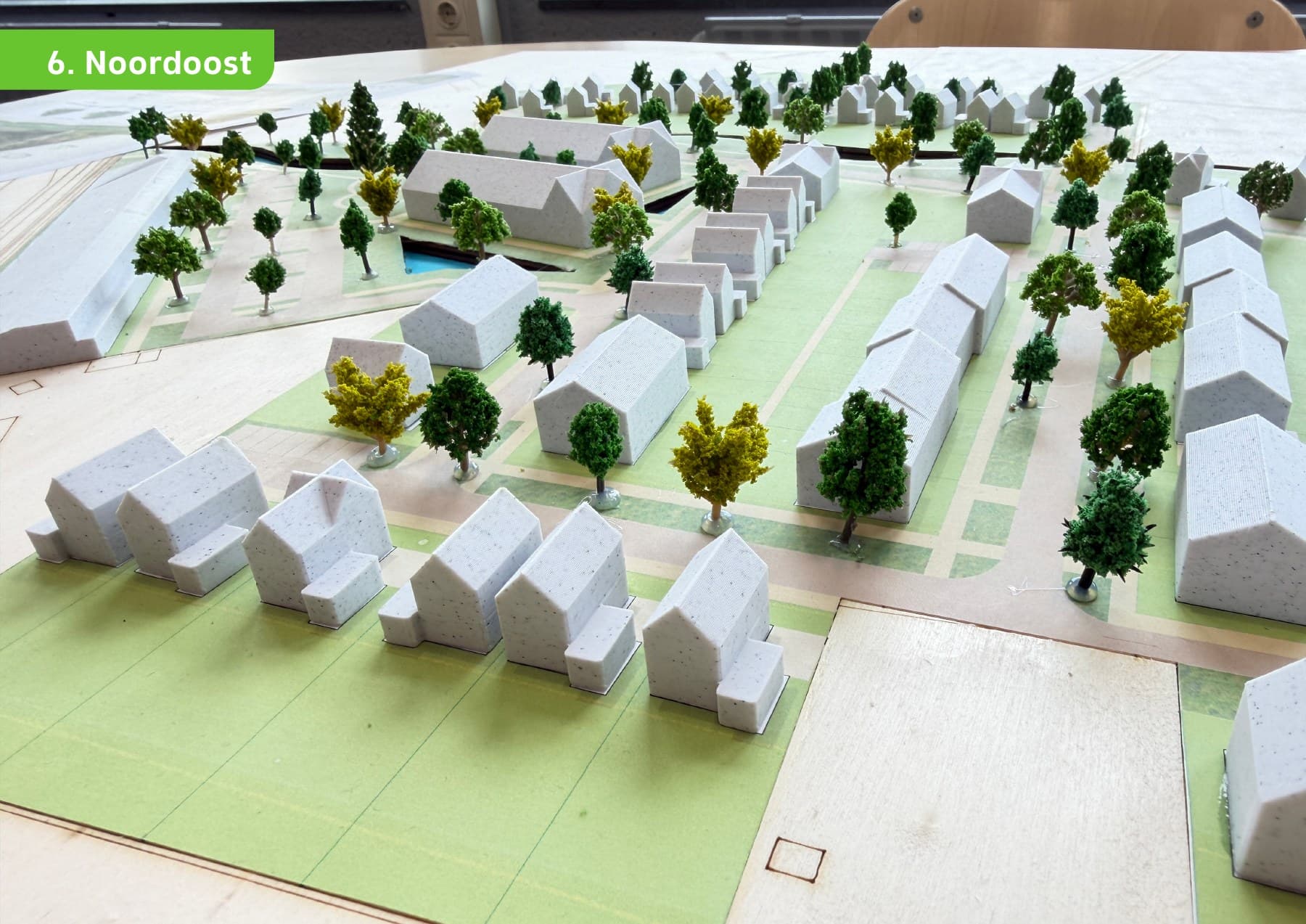 Maquette gezien vanuit het noordoosten