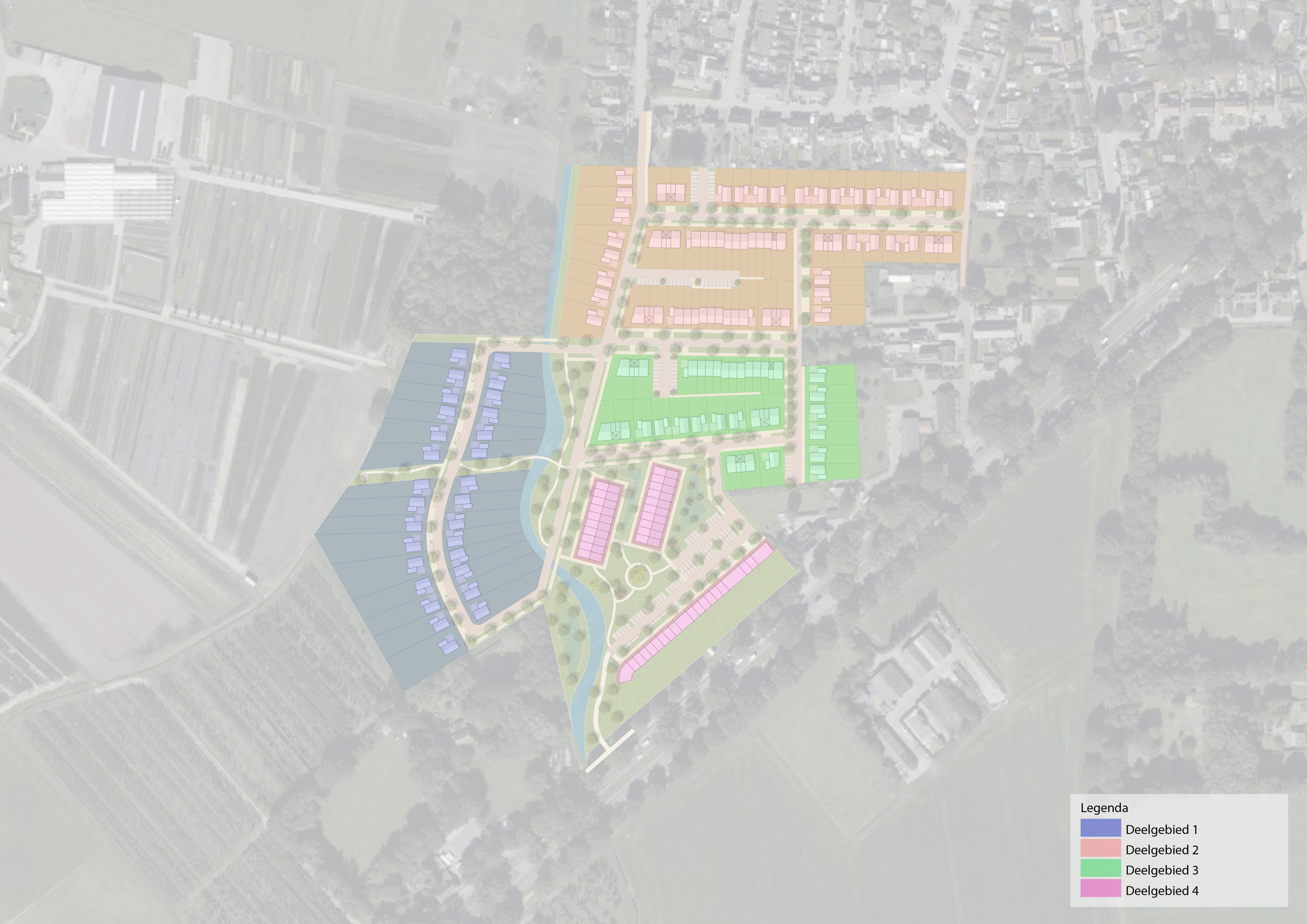 Parkeerberekening verdeeld over vier deelgebieden