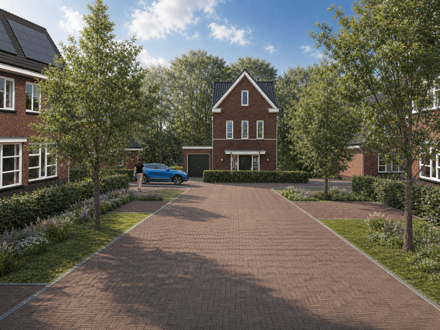 Sfeerimpressie van een traditionele dorpse straat